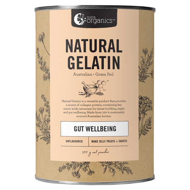 Nutra Organics Natural Gelatin 500g Powder